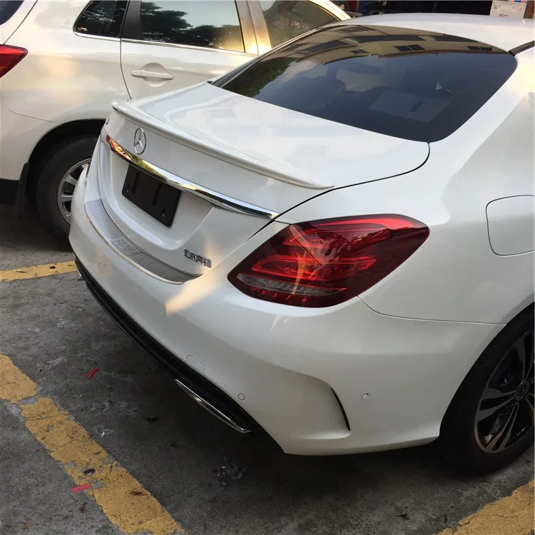 Спойлер для W205 2015-2018 Mercedes-Benz C-class C180 C200 спойлер из АБС-пластика цвет заднего крыла
