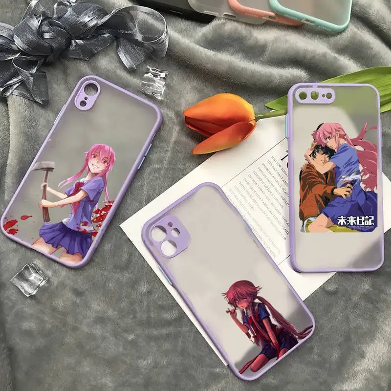 

Future Diary Mirai Nikki Phone Case matte transparent For iphone 7 8 11 12 plus mini x xs xr pro max cover