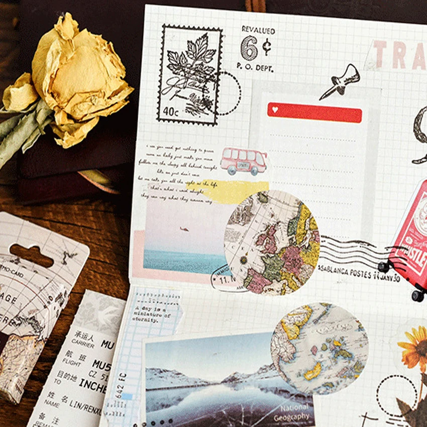 46 шт./упак. с круглым носком в ретро стиле полушарии бумажные декоративные