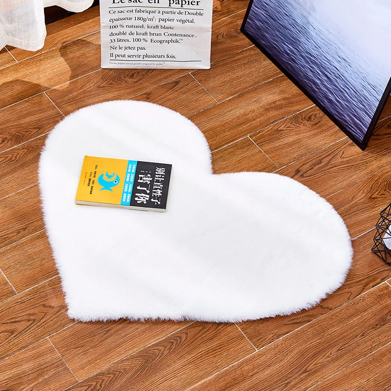 Воздушные коврики модели Love Heart искусственный меховой ковер из кроличьего меха