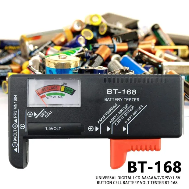 BT 168/BT168D AA/AAA/C/D/9V/1 5 V универсальные кнопочные элементы батареи цветной кодовый