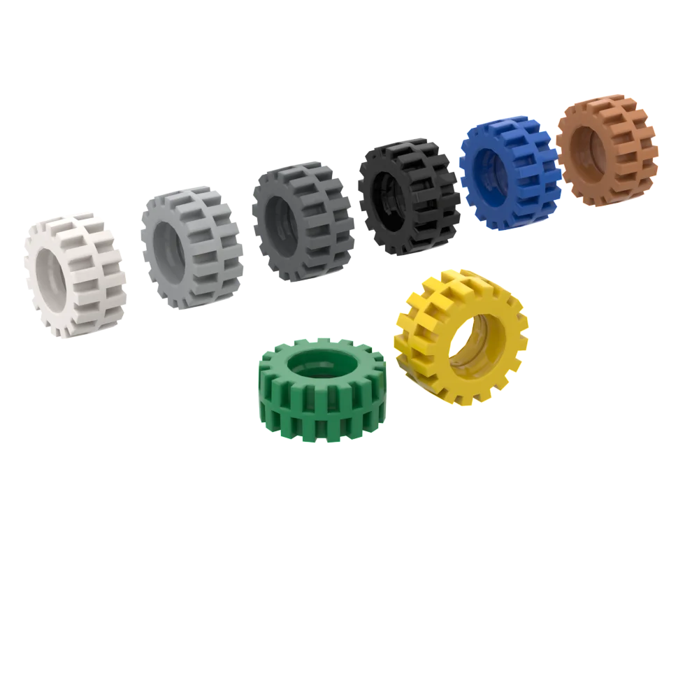 

BuildMOC 87414 15 X 6 tires For Building Blocks Parts DIY Construction Classic Brand gift Toys