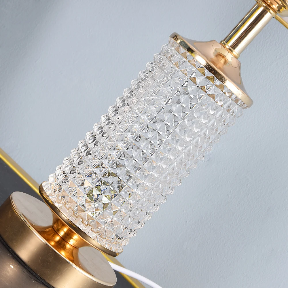 

Clear Crystal Glass Led Table Lamps For Bedroom Living Room Night Lamps LED Desk Lamp Up and Down Shine Up 220v 110v E27