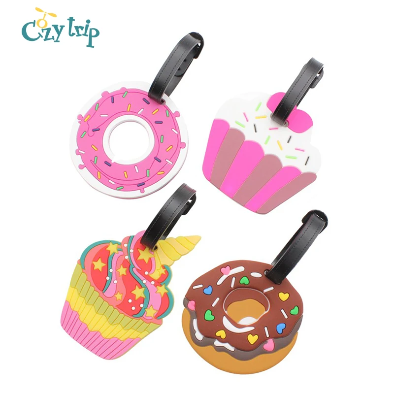 4 шт. цветные бирки для багажа с мороженым багажные путешествий этикетки