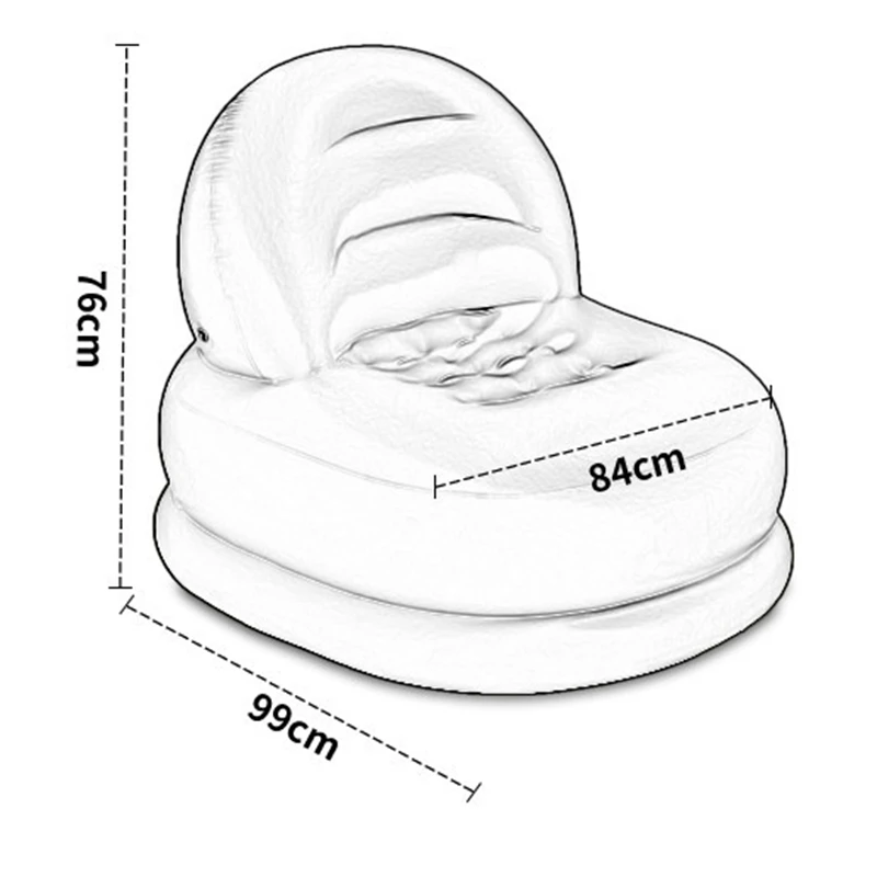 Новый домашний надувной диван для взрослых на одно сиденье из ПВХ ленивый со