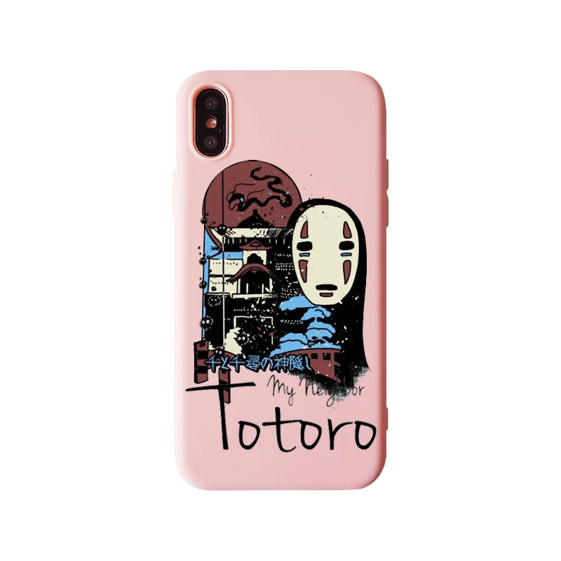 Симпатичные Мультяшные чехлы для телефонов Happy Totoro для iPhone 11 11Pro 6 6S 7 8 Plus Мягкий силиконовый чехол из ТПУ для iPhone x XS MAX XR
