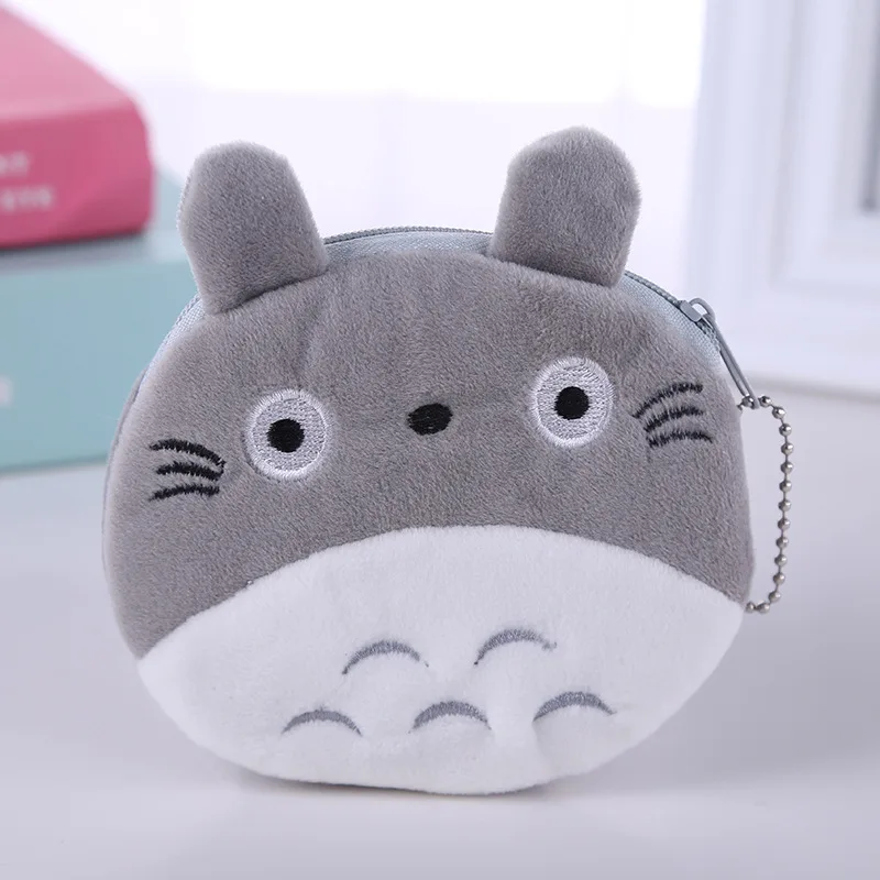 Мультяшный плюшевый Кошелек Тоторо маленький кошелек держатель для карт чехол