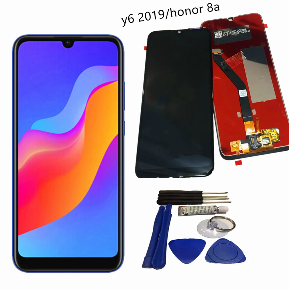 

Оригинальный ЖК-дисплей для HUAWEI honor8a/y6 2019, ЖК-дисплей, сенсорный экран, дигитайзер в сборе, замена с HUAWEI, дисплей Y6 2019