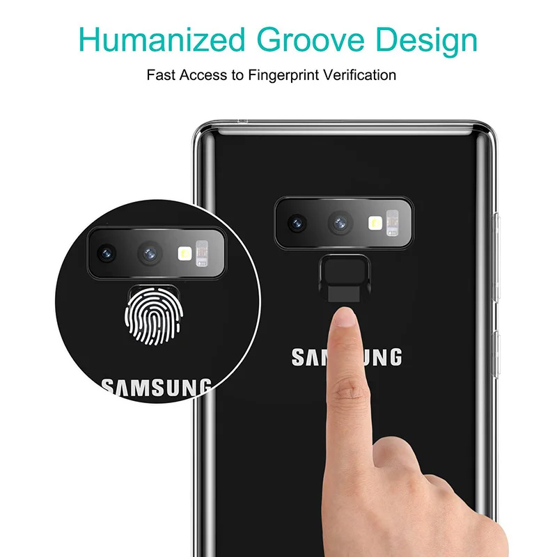 Прозрачные ультра тонкие мягкие чехлы из ТПУ для Samsung Galaxy Note9 Note 9 задняя крышка