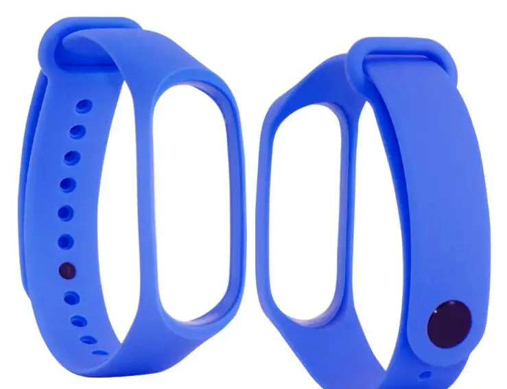 Браслет для xiaomi mi Band 3 4 спортивный ремешок часы силиконовый ремешок для xiaomi mi band 3 4 браслет mi band 4 3 ремешок - Цвет: blue