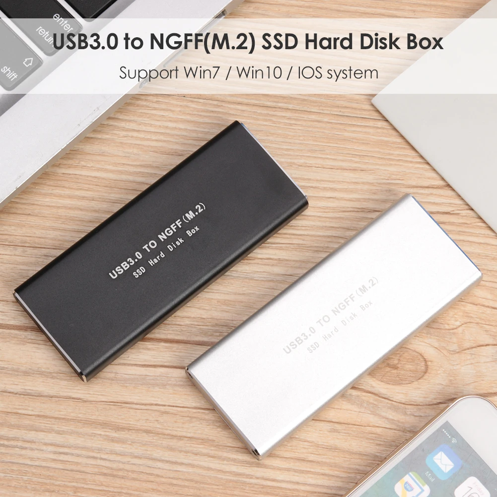 USB 3 0 к M.2 адаптер коробки 2230 2242 2260 2280 SSD Внешний корпус твердотельный диск