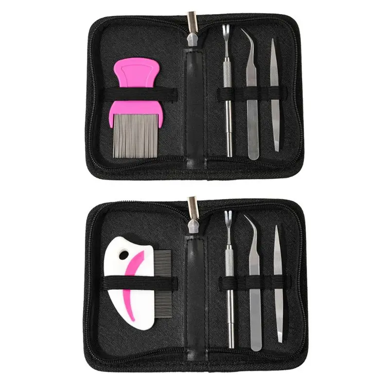 

4 шт., инструмент для удаления клещей, из нержавеющей стали