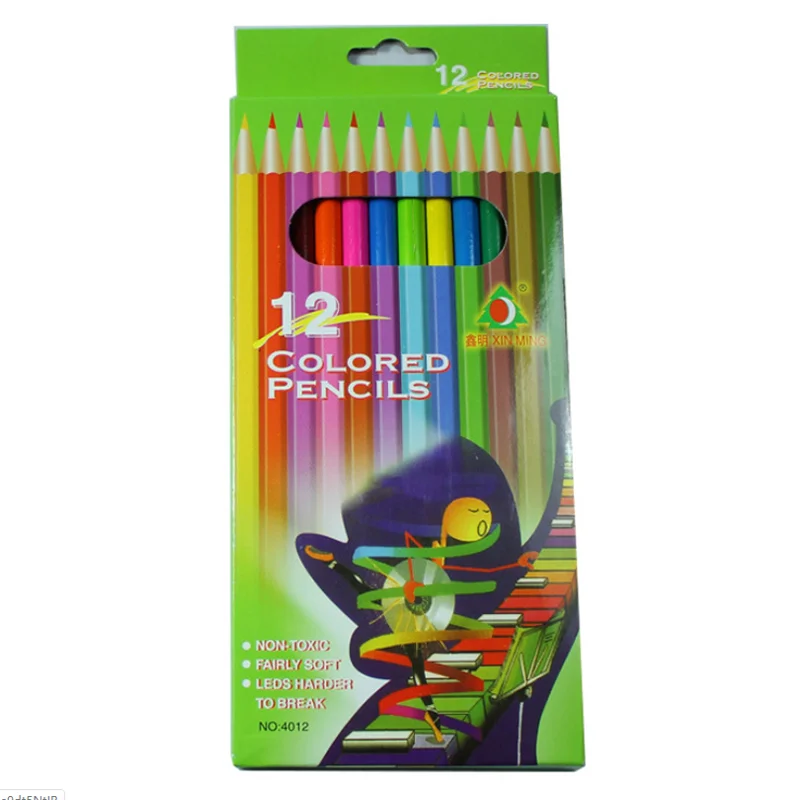 12 Цвет ed узкие Детские маслянистый цвет свинец живописи нетоксичный карандаш