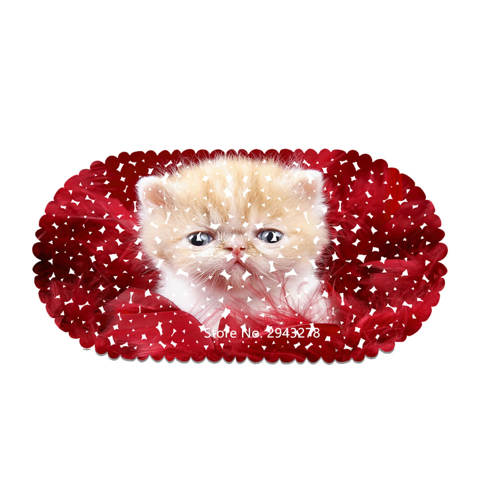 

Cute Animal Cat Series Color Pattern Kitchen Floor Mat Bathroom Bathroom Non-slip Waterproof PVC Indoor Mat Home Products
