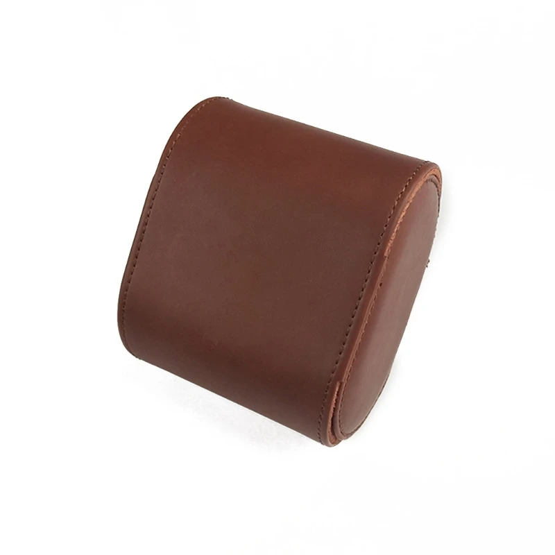 

Watch Box Single Slot leathery Travel Jewelry Storage Case Organizer,Brown J78F