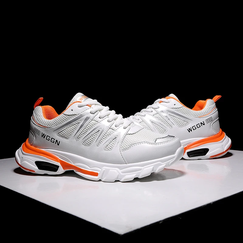 Хит продаж всесезонные кроссовки для бега мужские спортивные на шнуровке