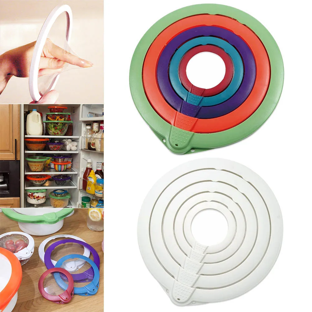 

1 Set Vacuum Cover Lid Food Sealer Fresh Seal Bowl Cup Portable Tool for Kitchen QJS Shop