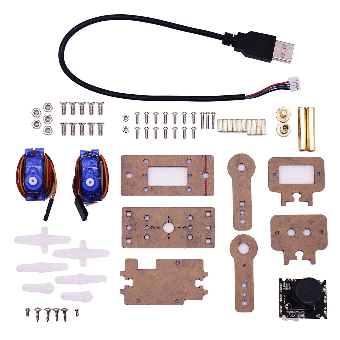 Модуль камеры Smart Vision Sensor Pan-Tilt Kit с 2 микросервоприводами Robot HD Camera для Raspberry Pi-Camera PTZ