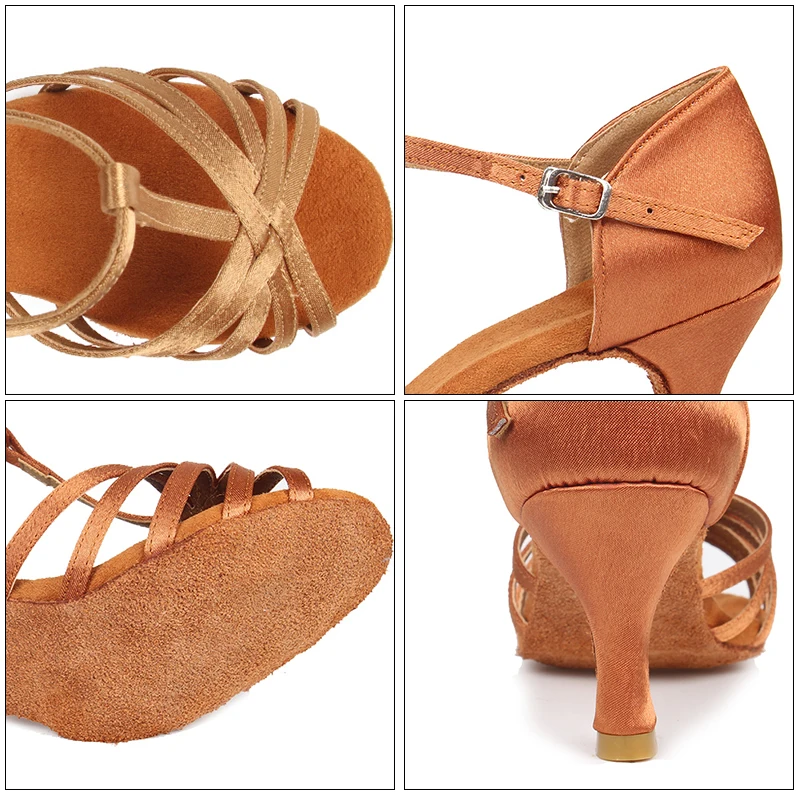 Туфли для латиноамериканских танцев мягкая подошва профессиональные атласные