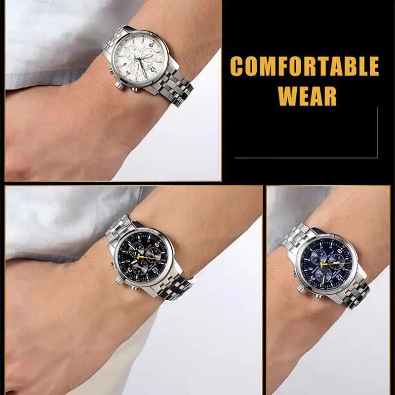 

GUANQIN Mechanical Automatic Wristwatches date watch 200m swimming waterproof Sport Full Steel guanqin Relogio Masculino