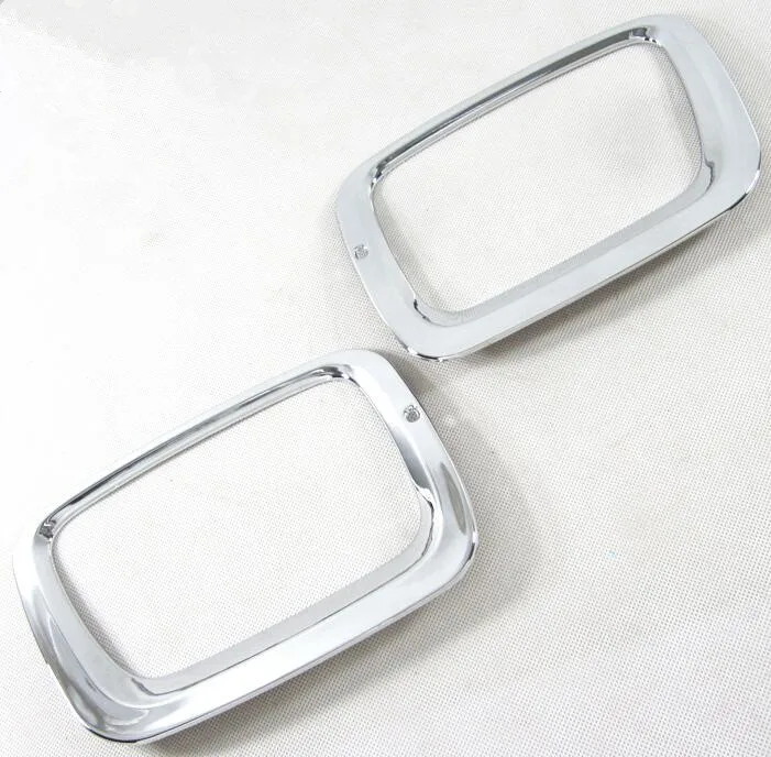 in 2pcs Для Kia Sorento 2013 Автомобильная передняя противотуманная фара накладка на фару рамка палка Стайлинг АБС хромированная Накладка для автомобиля капоты запчасти Литые запчасти - Цвет: in 2pcs