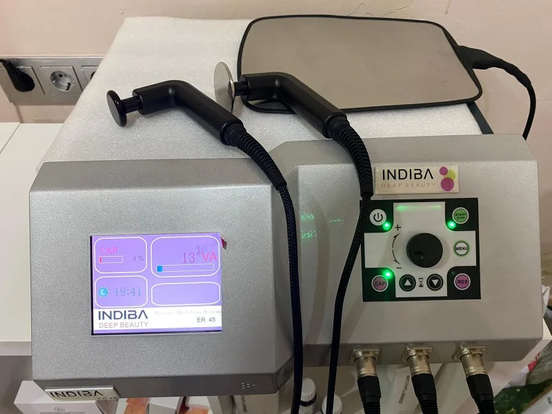 Indiba Глубокий Уход ER 45 красно белый cet устройство для похудения тела 448 кГц rf