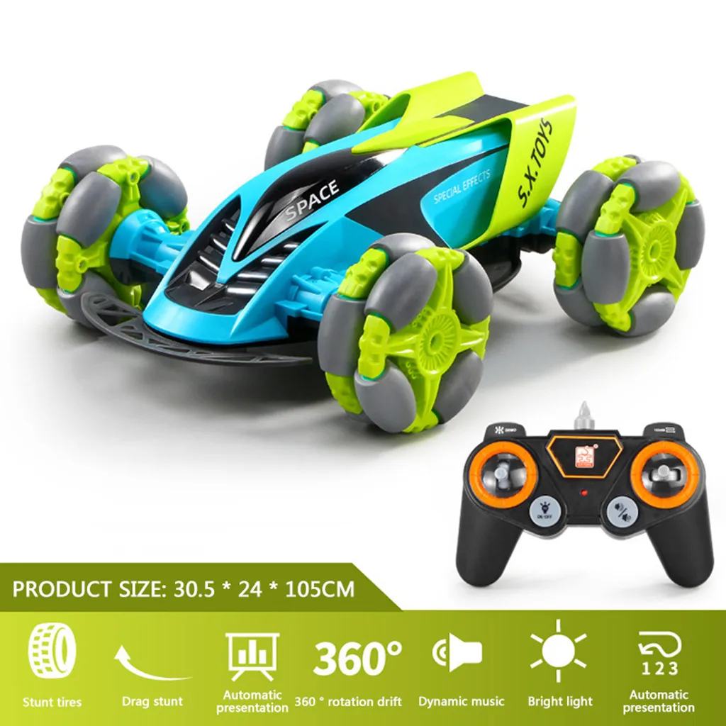 2 4 Гц не мешает 360 дрифтеру автомобиль Rc 1:12 трюки красочные огни Музыка Радио