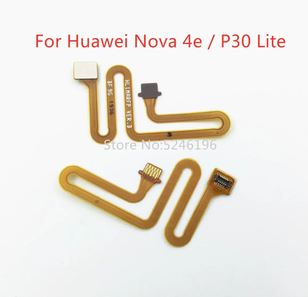 1 шт. гибкий кабель для сканера отпечатков пальцев Huawei Nova 4e/P30 Lite|Шлейфы мобильных