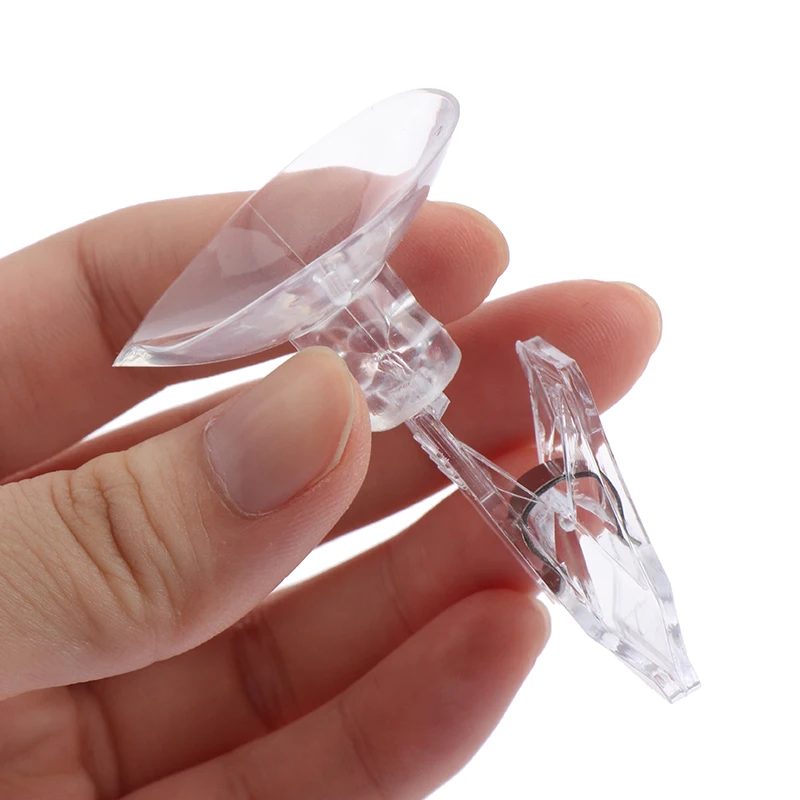 

1Pc Clear Plastic Suction Cup Clip Advertising Suction Cup Transparent Clip