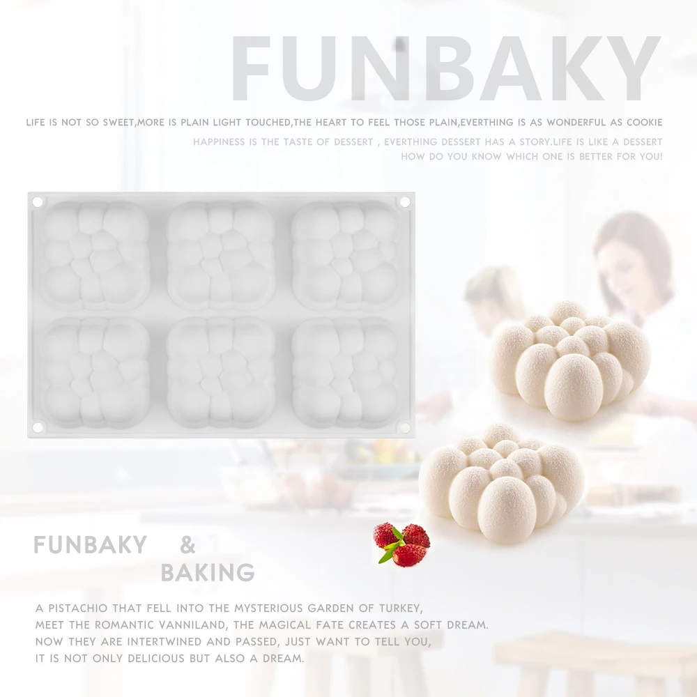 FUNBAKY 3D вогнутый шар облако силиконовая форма для украшения торта инструменты мышь силиконовая форма жаропрочная посуда для десерта Кондитерская форма