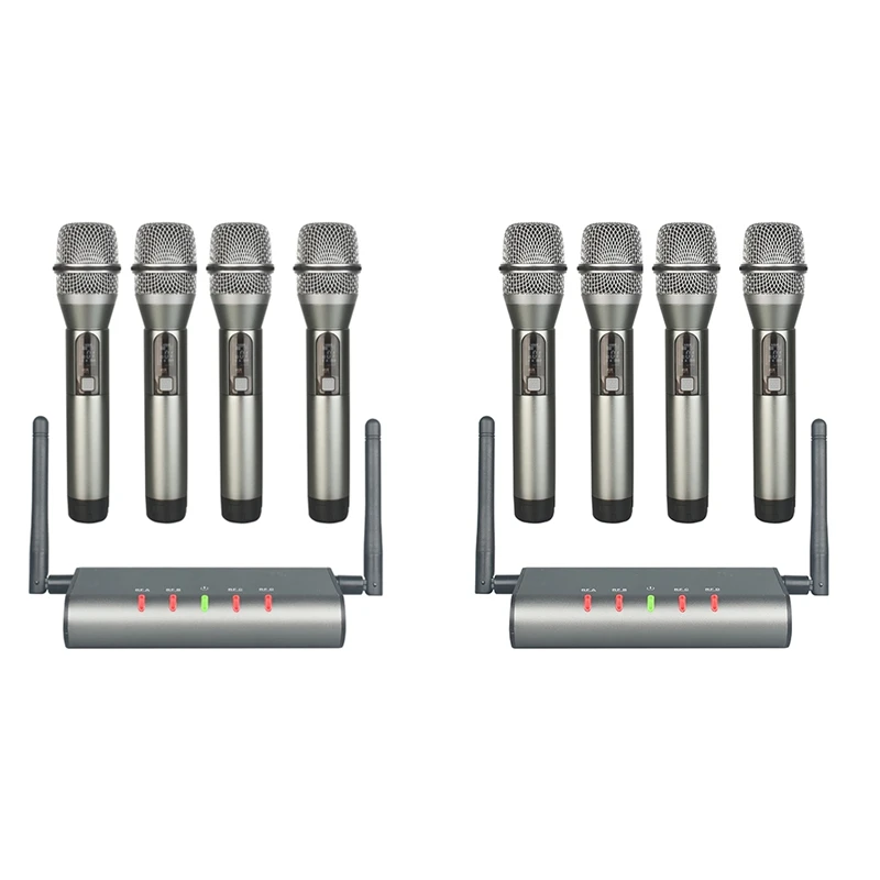 

4-канальная Беспроводная микрофонная система Quad UHF беспроводной микрофон 4 портативные микрофоны Междугородная фиксированная частота