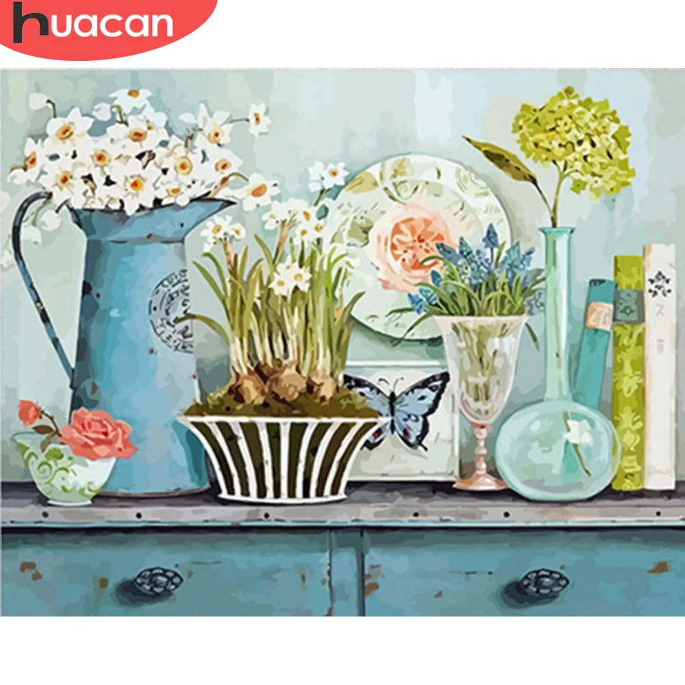 Набор для рисования по номерам на холсте Цветы|Картины номерам| |