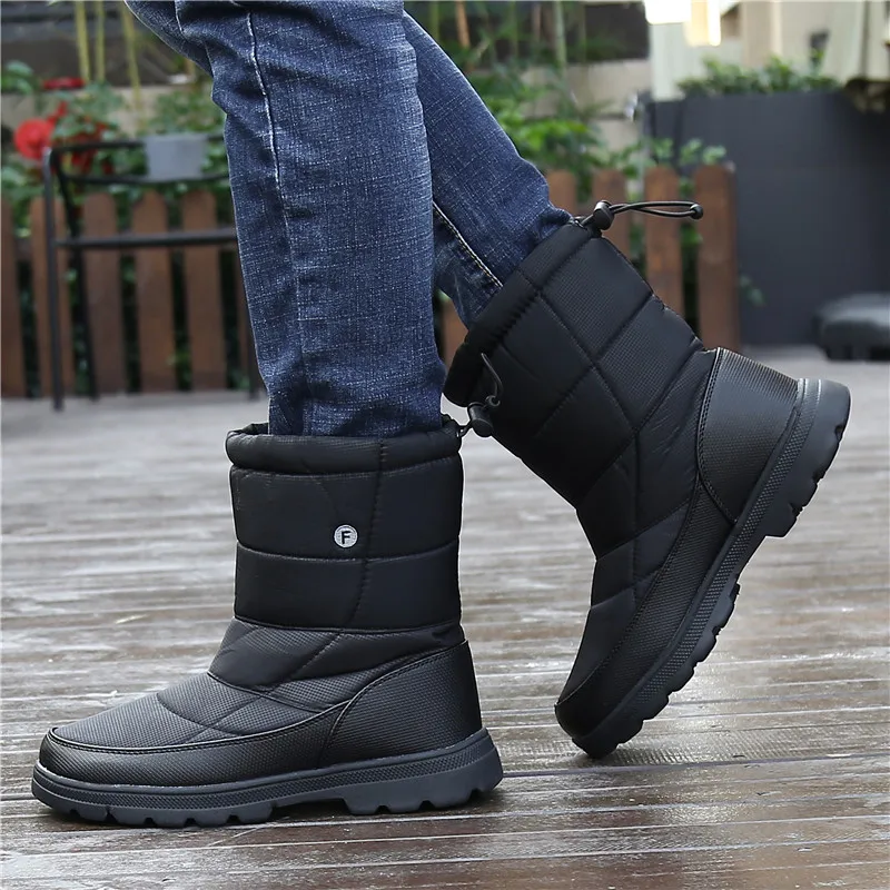 НОВАЯ РОЖДЕСТВЕНСКАЯ зимняя обувь мужские зимние ботинки хлопковые на меху для