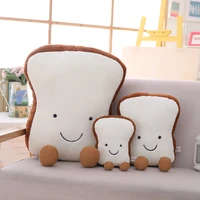 cartoon plush bread shape pillow creative funny toast nap pillow sofa home decoration backrest cushion kids toy birthday gift