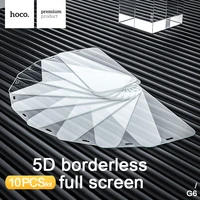 hoco 5d borderless full screen protector for iphone 12 pro max protective tempered glass film for apple iphone 12 mini 10pcs