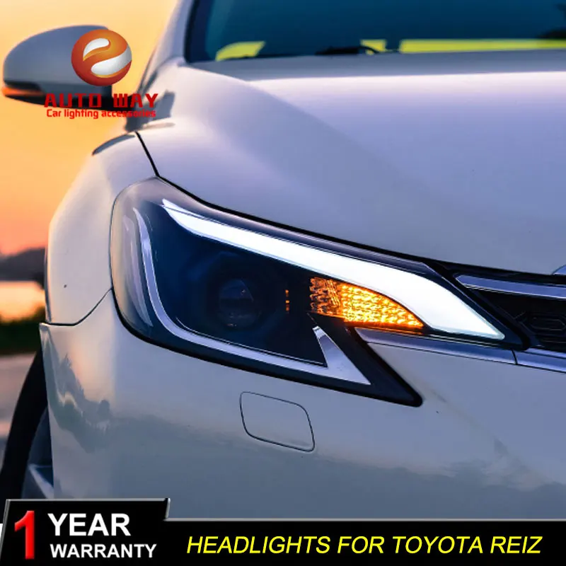 Автомобильный Стайлинг чехол для Toyota Reiz фары 2014-2016 Новый Mark X светодиодный Bi-Xenon