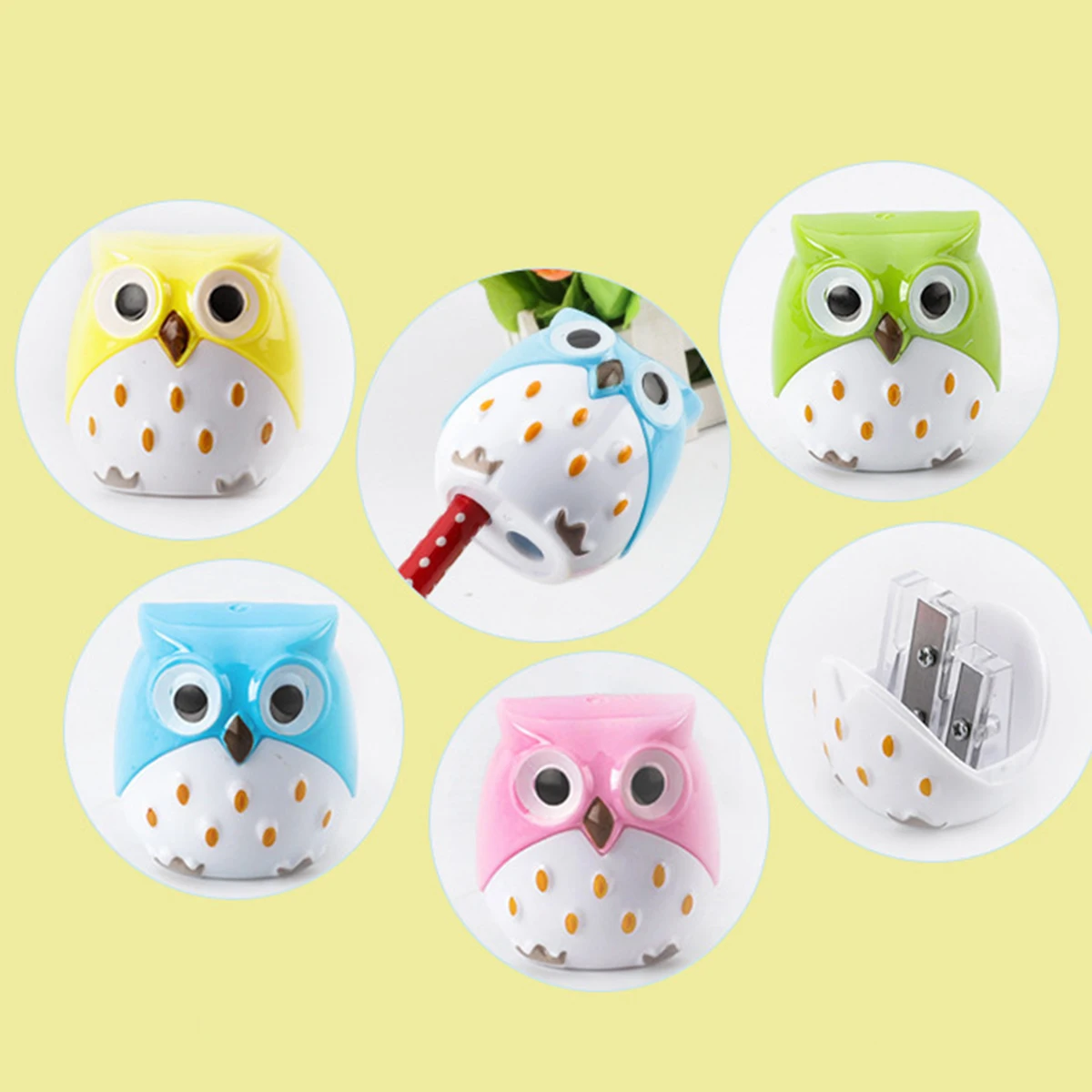 

4 шт. милые точилки для карандашей с двумя отверстиями для детей Kawaii школьные и офисные принадлежности Канцтовары