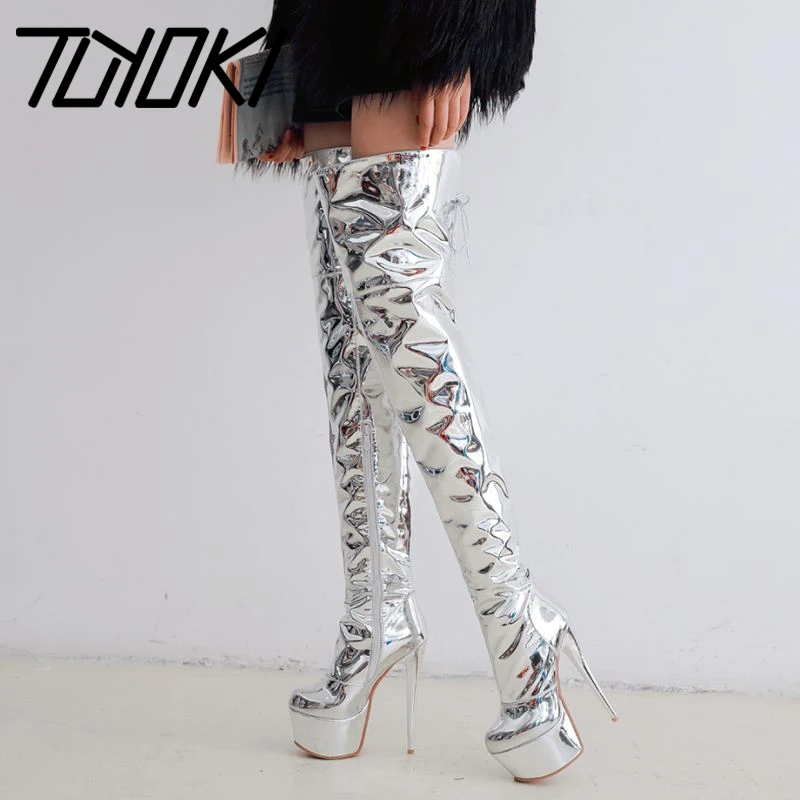 

Tuyoki размера плюс; Большие размеры 33-48; Фирменный дизайн; Женская обувь на платформе; Пикантные туфли на высоком каблуке, зимние теплые сапоги...