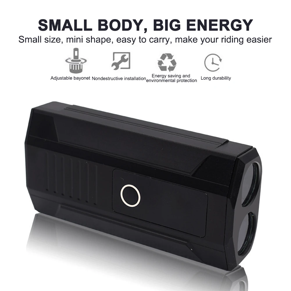 

Mountain Road Bike Strong LED Headlight USB Rechargeable Waterproof Portable Bicycle Front Lights Lamp Night Riding Safety Warni