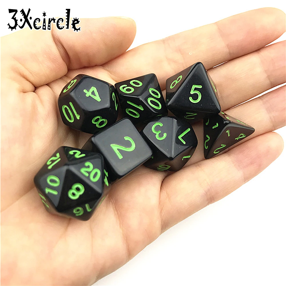 Горячая Распродажа высококачественные черные с красным номером 7 шт./компл.