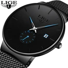 Новинка 2022, кварцевые часы для женщин и мужчин, часы известного бренда LIGE, модные часы, ультратонкие наручные часы, мужские часы