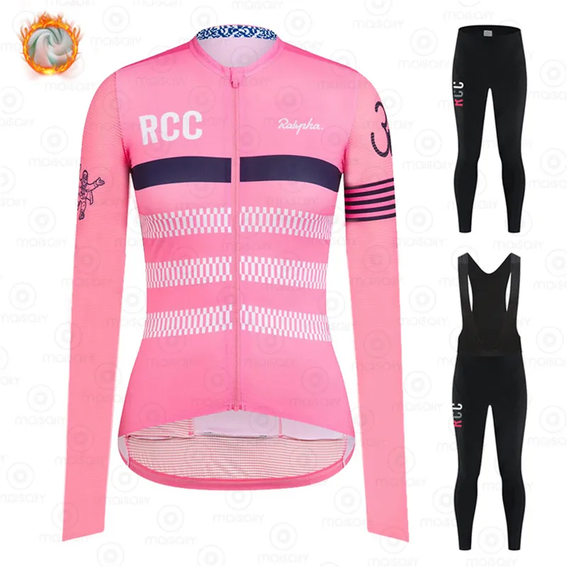 2021 RCC Женская велосипедная Джерси Зимняя куртка термальная флисовая толстовка