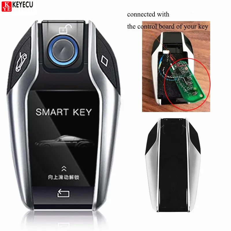Модифицированный бутик KEYECU умный дистанционный Автомобильный ключ с ЖК-экраном