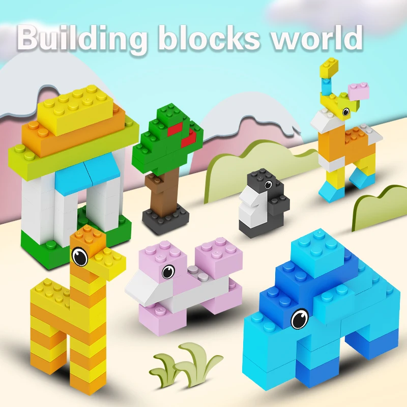 Крупные партии строительные блоки мини-размера 350-700 шт. сделай сам Красочные