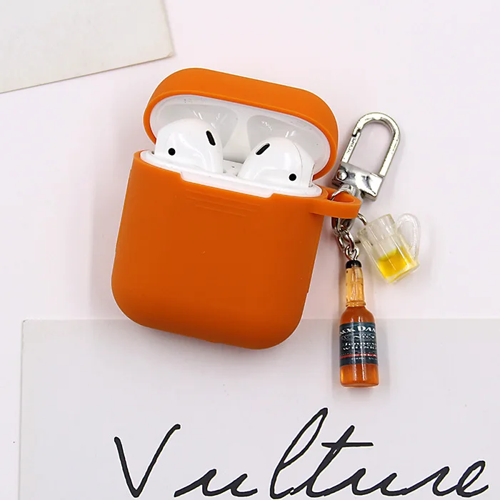 Мягкий силиконовый чехол для Airpods мультяшный защитный милый гарнитуры