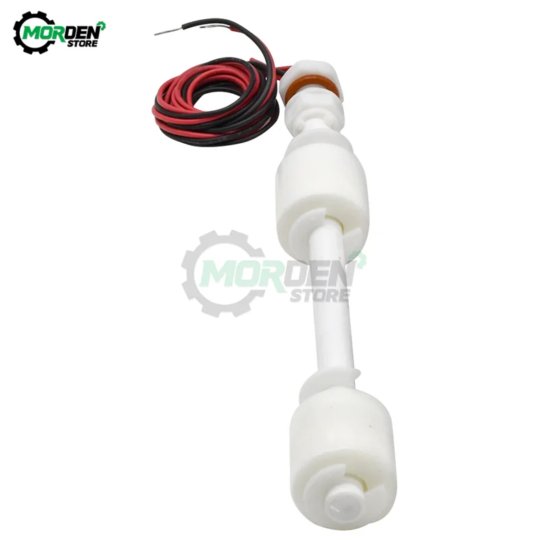 

150mm PP Liquid Water Level Sensor Anti-Corrosion Float Sensor Switch Normally Closed Double Ball for Aquarium Tank Pools