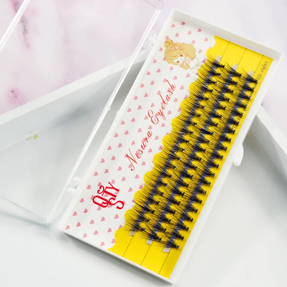 

QSTY 20/30D Professional Makeup Individual Cluster Eye Lashes Grafting Fake False Eyelashes Natural Soft False Eyelash Extension