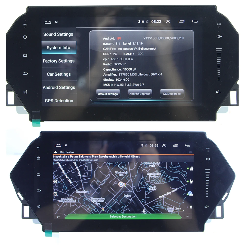 Автомобильный мультимедийный плеер ZJCGO стерео GPS радио навигация экран Android для