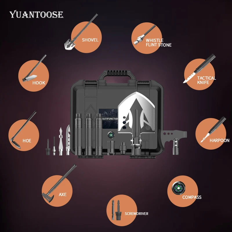 Многофункциональный уличный топор для выживания искусственный сада со свистком