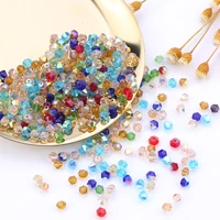 wholesale 1000pcs big bag colorful 4mm bicone crystal beads glass beads loose spacer beads bracelet jewelry making accessories